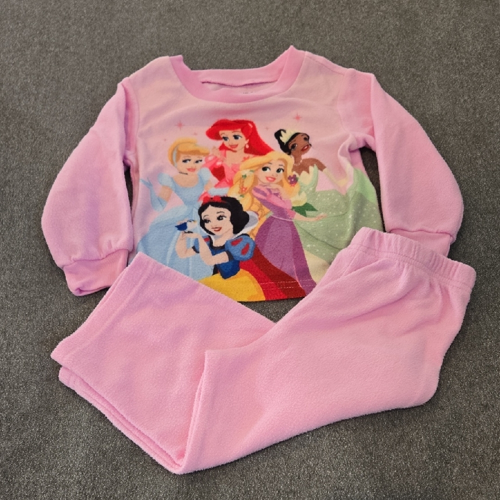 Disney Princess Pink Pajama Set for Kids